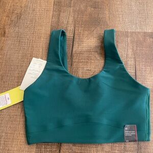 all in motion Teal Wide-Strap Scoop Crop Top